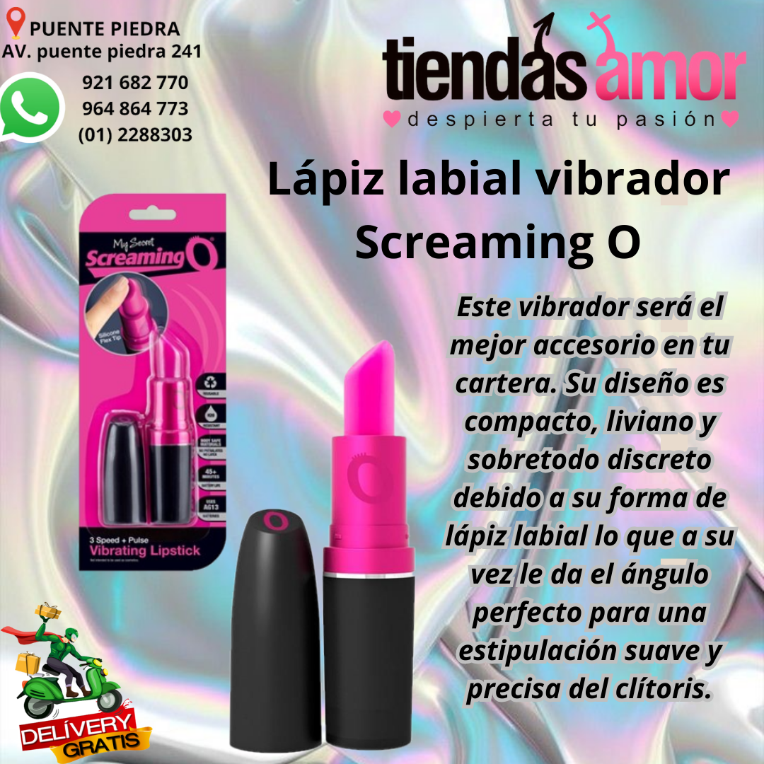 Lápiz labial vibrador Screaming O